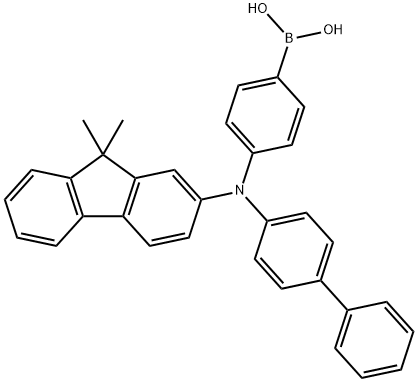 Boronic acid, B-[4-[[1,1'-biphenyl]-4-yl(9,9-diMethyl-9H-fluoren-2-yl)aMino]phenyl]- Structure