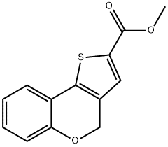 METHYL 4H-(1)-BENZOPYRANO(4 3-B)THIOPHE& Struktur