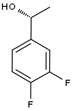(1R)-1-(3,4-二氟苯基)乙烷-1-醇 结构式