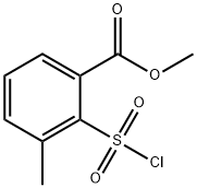 2-METHYL-6-METHOXYCARBONYL BENZENESULFONYL CHLORIDE Structure