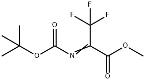 METHYL 2-[TERT-BUTOXYCARBONYLIMINO]-3,3,3-TRIFLUOROPROPIONATE Struktur
