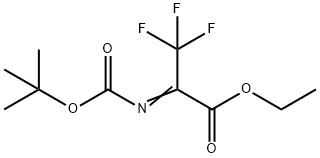 ETHYL 2-[TERT-BUTOXYCARBONYLIMINO]-3,3,3-TRIFLUORO-PROPIONATE Struktur