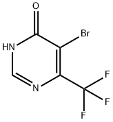 5-溴-6-三氟甲基-4-羟基嘧啶, 126538-81-6, 结构式