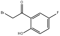 2-ブロモ-5'-フルオロ-2'-ヒドロキシアセトフェノン 臭化物 化学構造式