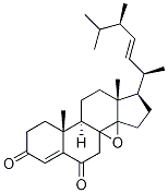 (14BETA,22E)-8,14-环氧基麦角甾-4,22-二烯-3,6-二酮, 1265908-20-0, 结构式