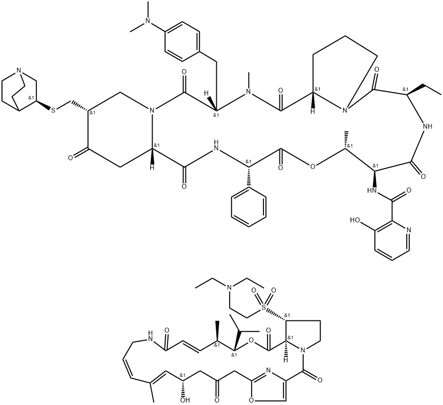 达福普丁甲磺酸复合物, 126602-89-9, 结构式