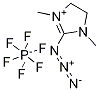 2-アジド-1,3-ジメチルイミダゾリニウムヘキサフルオロホスファート 化学構造式
