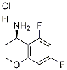 (R)-5,7-二氟铬-4-胺盐酸盐 结构式