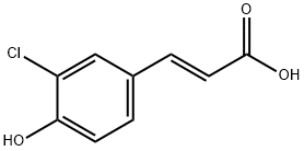 Methyl 3-(3-chloro-4-hydroxyphenyl)acrylate Struktur