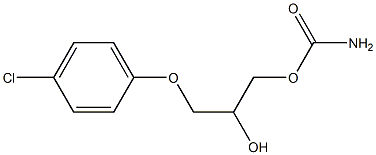 chlorphenesin carbamate 化学構造式