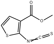 甲基-2-异硫代氰基噻吩-3-羧酸盐 结构式