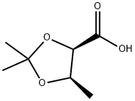 1,3-Dioxolane-4-carboxylicacid,2,2,5-trimethyl-,(4R-cis)-(9CI) Structure