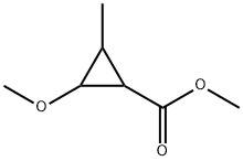 Cyclopropanecarboxylic acid, 2-methoxy-3-methyl-, methyl ester (9CI) Structure