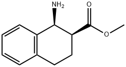 2-Naphthalenecarboxylicacid,1-amino-1,2,3,4-tetrahydro-,methylester,cis-(9CI) Structure