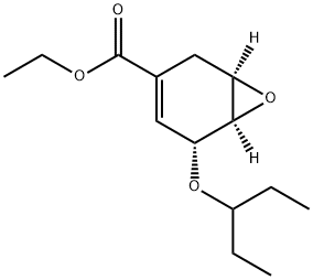 (1R,5R,6R)-5-(1-Ethylpropoxy)-7-oxabicyclo[4.1.0]hept-3-ene-3-carboxylic Acid Ethyl Ester Struktur