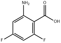 2-氨基-4,6-二氟苯甲酸,126674-77-9,结构式