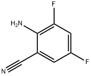 2-氨基-3,5-二氟苯腈 结构式