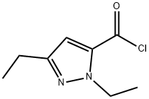 1H-Pyrazole-5-carbonyl chloride, 1,3-diethyl- (9CI) Structure