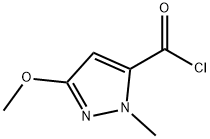 1H-Pyrazole-5-carbonyl chloride, 3-methoxy-1-methyl- (9CI) Structure