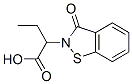 1,2-Benzisothiazole-2(3H)-acetic  acid,  -alpha--ethyl-3-oxo- Structure