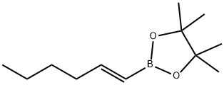 TRANS-1-HEXENYLBORONIC ACID PINACOL EST& Structure