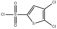 2,3-Dichlorothiophene-5-sulphonyl chloride Struktur