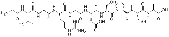 H-GLY-PEN-GLY-ARG-GLY-ASP-SER-PRO-CYS-ALA-OH, 126716-28-7, 结构式