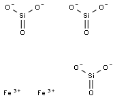 Silicic acid, iron salt Structure