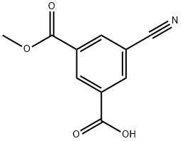 3-CYANO-5-(METHOXYCARBONYL)BENZOIC ACID Structure