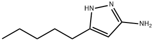 1H-Pyrazol-3-amine,  5-pentyl- Structure
