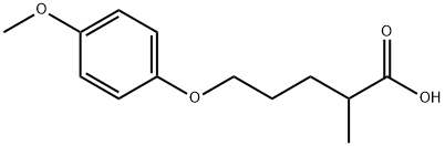 5-(4-Methoxyphenoxy)-2-Methyl-pentanoic Acid Struktur