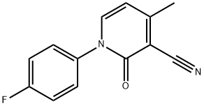 1-(4-氟苯基)-2-氧代-4-甲基-1,2-二氢吡啶-3-甲腈,1267968-10-4,结构式
