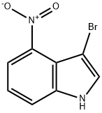 3-BROMO-4-NITROINDOLE 化学構造式