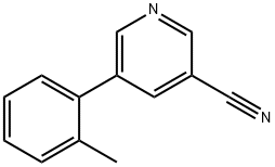 5-o-tolylpyridine-3-carbonitrile Struktur