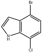 7-氯-4-溴吲哚,126811-30-1,结构式