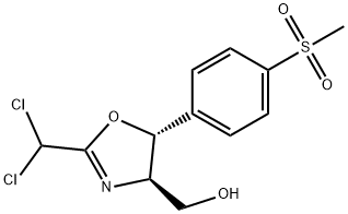 (4R,5R)-2-(DICHLOROMETHYL)-4,5-DIHYDRO-5-(4-MESYLPHENYL)OXAZOL-4-YLMETHANOL Structure