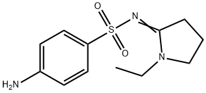 Benzenesulfonamide, 4-amino-N-(1-ethyl-2-pyrrolidinylidene)- Struktur