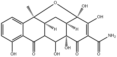 (6aS,7aR,8S,11aR,12aS)-5,6a,7,7a,8,9,11a,12a-Octahydro-4,8,11,11a,13-pentahydroxy-12a-Methyl-5,9-dioxo-6,8-Methano-6H-benzo[c]xanthene-10-carboxaMide Structure