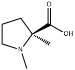 (2S)-1,2-二甲基吡咯烷-2-羧酸 结构式