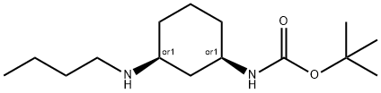 tert-butyl N-[(1S,3R)-3-(butylaMino)cyclohexyl]carbaMate Struktur