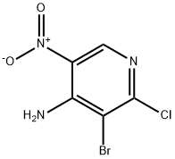3-BROMO-2-CHLORO-5-NITRO-PYRIDIN-4-AMINE Structure