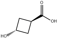 反式-3-羟基环丁烷甲酸, 1268521-85-2, 结构式