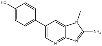 2-amino-1-methyl-6-(4-hydroxyphenyl)imidazo(4,5-b)pyridine, 126861-72-1, 结构式