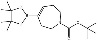 4-(4,4,5,5-Tetramethyl-[1,3,2]dioxaborolan-2-yl)-2,3,6,7-tetrahydro-azepine-1-carboxylic acid tert-butyl ester Structure