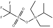 TRIFLUOROMETHANESULFONIC ACID DIETHYLISOPROPYLSILYL ESTER Struktur