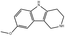 8-甲氧基-2,3,4,5-四氢-1H-吡啶并[4,3-B]吲哚 结构式