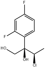 (2R,3R)-3-CHLORO-2-(2,4-DIFLUORO-PHENYL)-BUTANE-1,2-DIOL Struktur