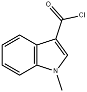 1-メチル-1H-インドール-3-カルボニルクロリド 化学構造式