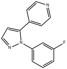 4-(1-(3-fluorophenyl)-1H-pyrazol-5-yl)pyridine Struktur