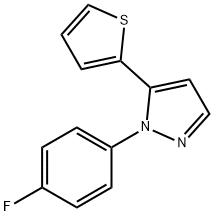 1-(4-fluorophenyl)-5-(thiophen-2-yl)-1H-pyrazole Structure